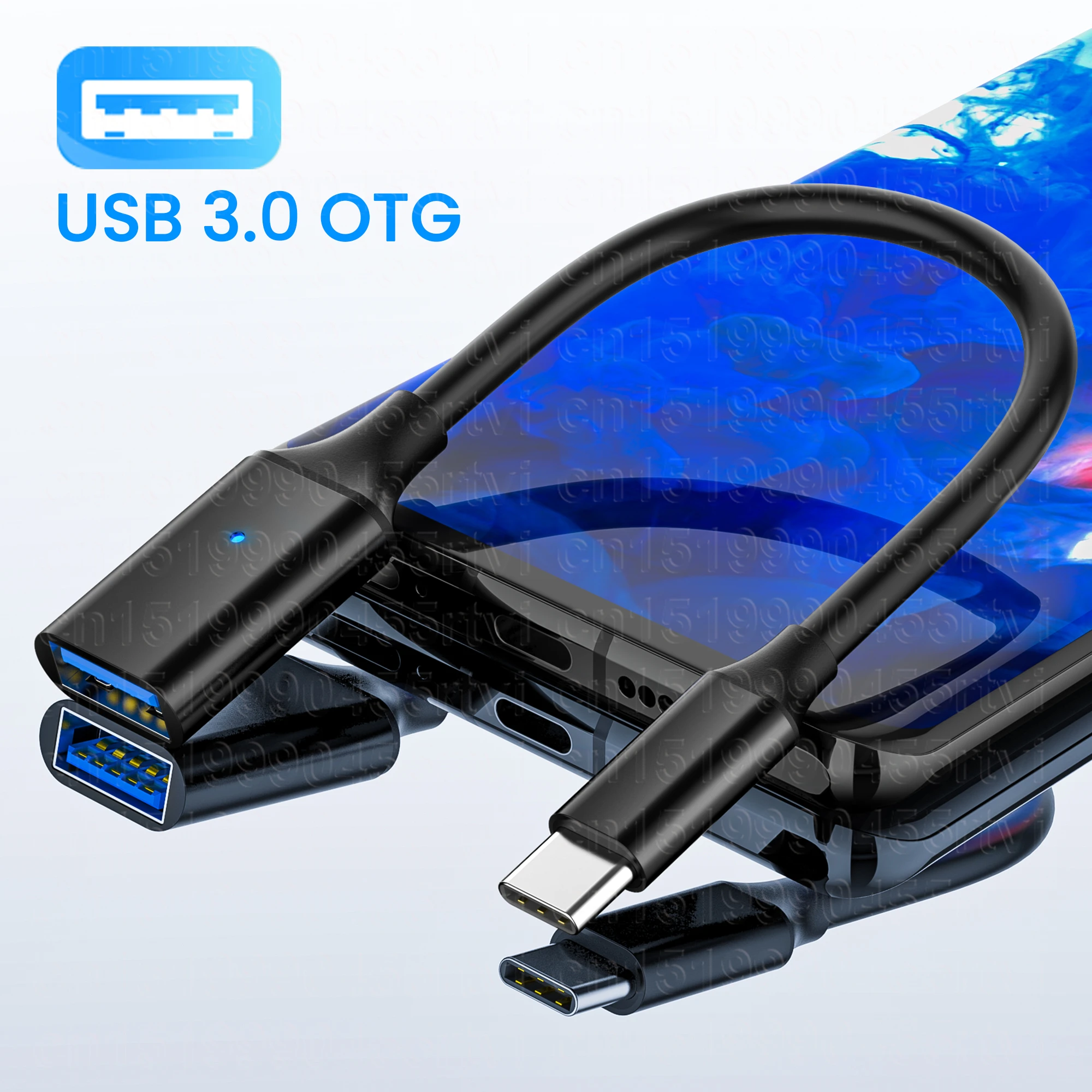 USB3.0 Type C OTG Adapter Cable Type C Male to USB3.0 Female Extension Cord 5Gbps High Speed Transfer for Mackbook Pro Data Wire