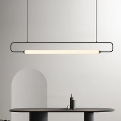Modern Nordic LED Pendant Light Iron Minimalist Black Gold Restaurant Chandeliers Dining Room Kitchen Island Bar Light Fixtures