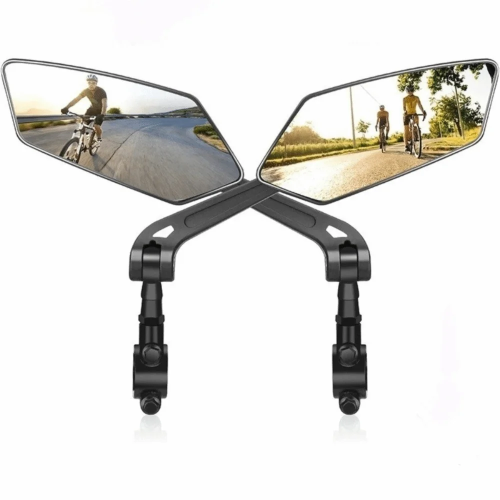 Wide Angle Bicycle Rear View Mirror Adjustable Anti-Glare Cycling Mirror 360 Degree Rotate Wide Range Handlebar Mirror Cycling