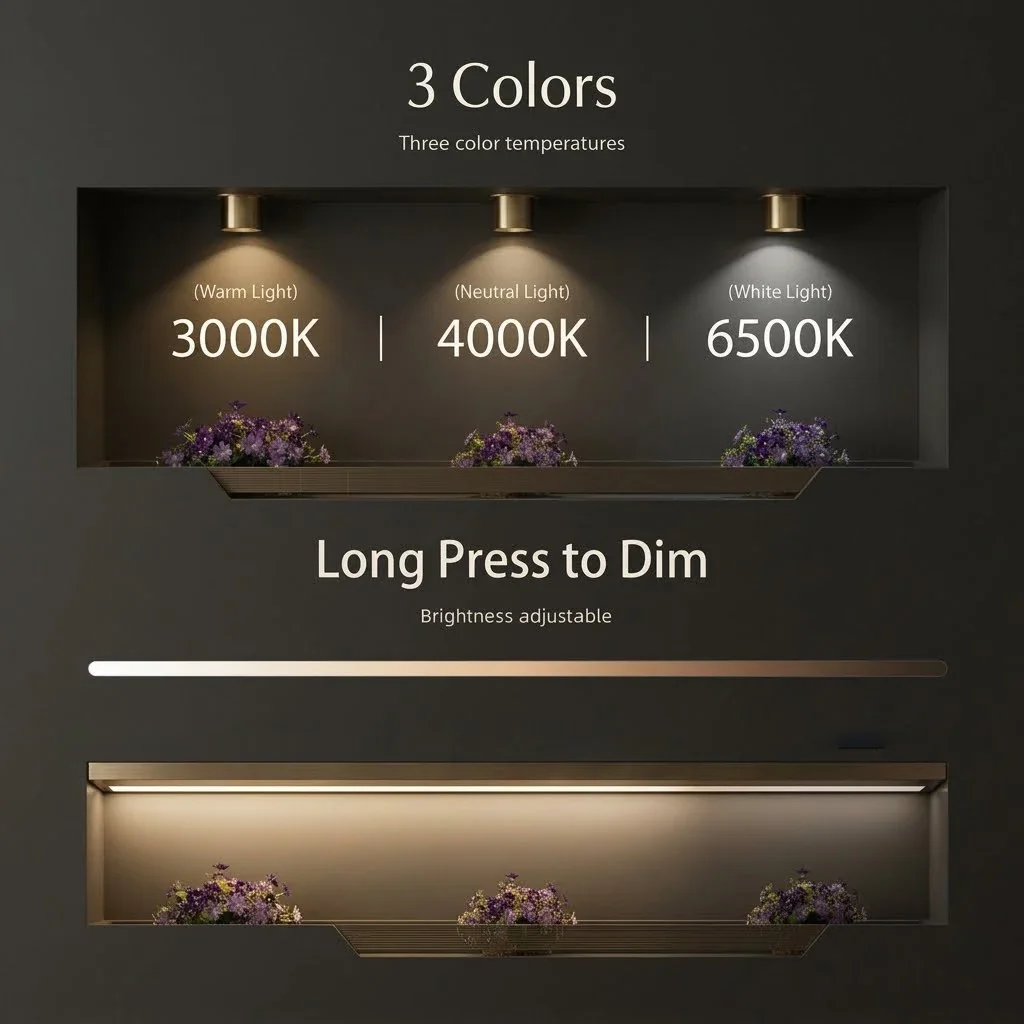 KFV Human Sensor Wall Light  USB Charging Magnetic LED Spotlights Lamp Atmosphere Aisle Decorative Pictures Art Wall Lamp