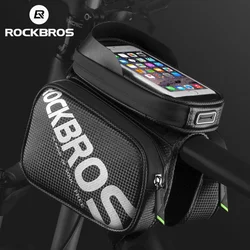 ROCKBROS Bicycle Bags with Touch Screen Phone Bag Bike Front Tube Bag 5.8