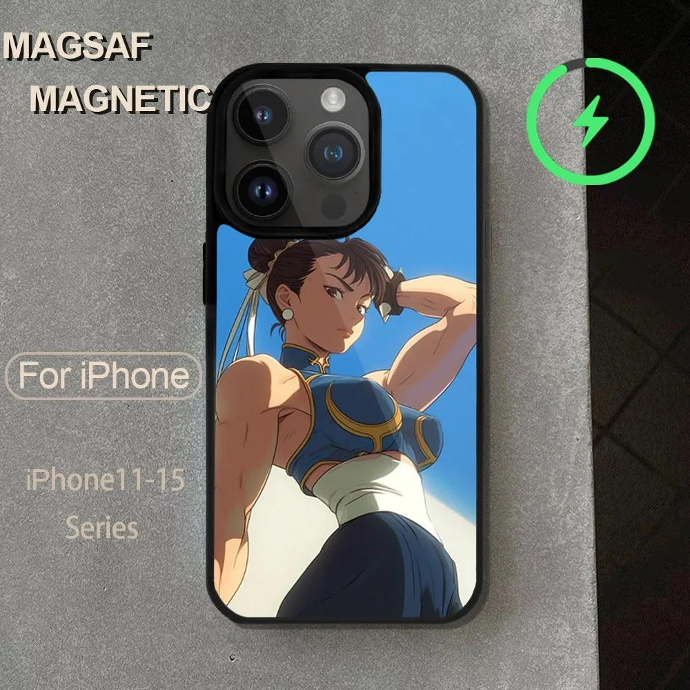 Chun-Li Game S-Street-F-Fighters  Phone Case  For iPhone 14 13 12 11 15 Pro Max Magsafe Wireless Charge Plus Mini Cover