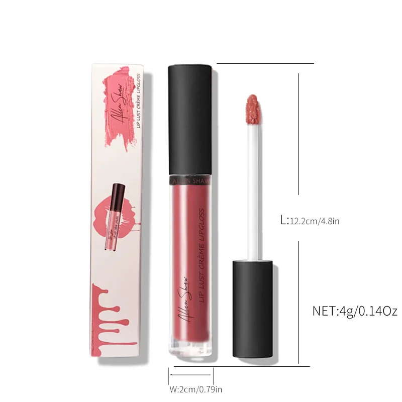 12 Kleuren Sexy Vrouwen Lippenstift Waterdichte Langdurige Vochtige Lipgloss Levendige Kleurrijke Lipgloss Vrouwen Make-Up Maquiagem