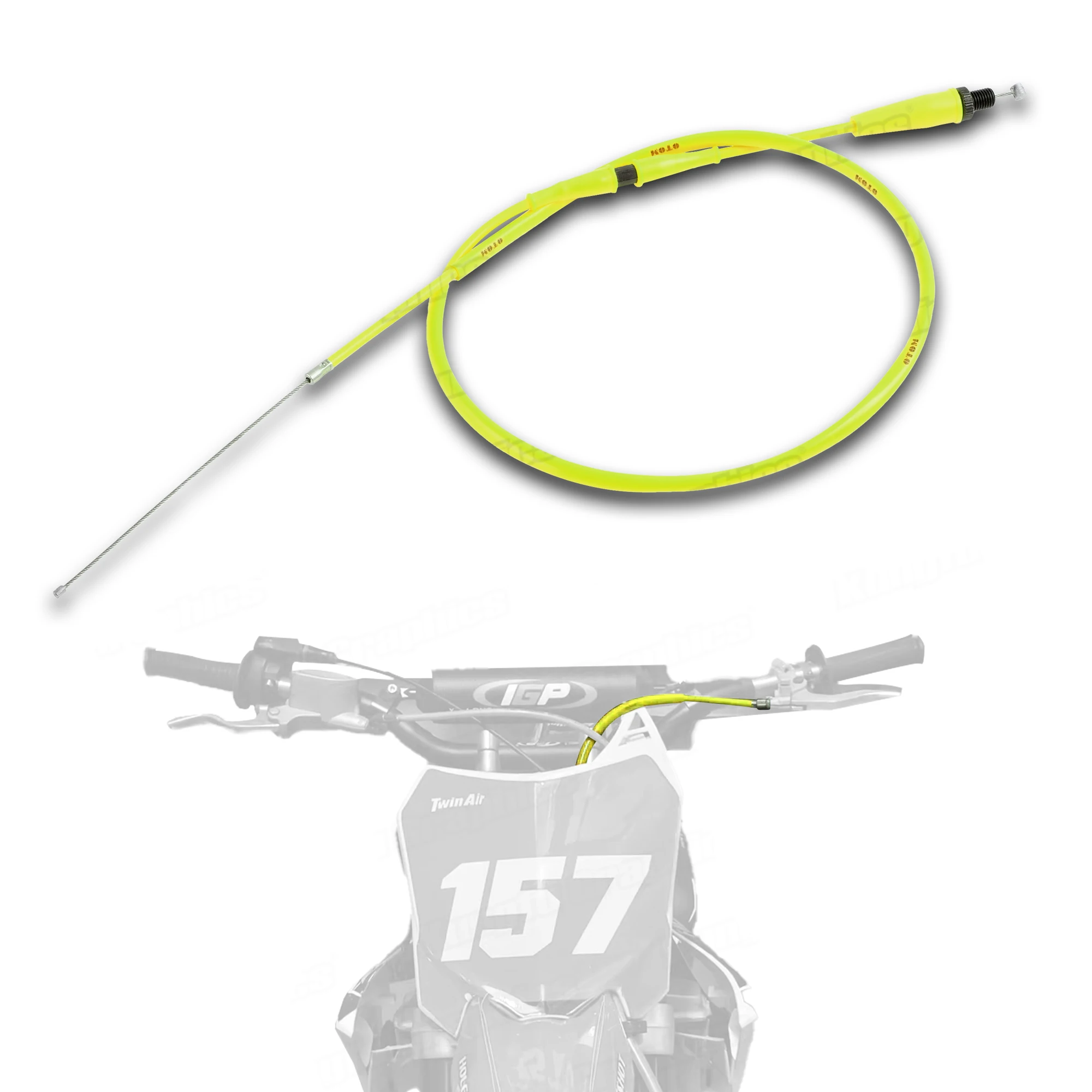 قابل للتعديل دراجة نارية خنق كابل خرطوم مسرع اتصال مستقيم للدراجة الترابية CB NC محركات موتوكروس إندورو #2