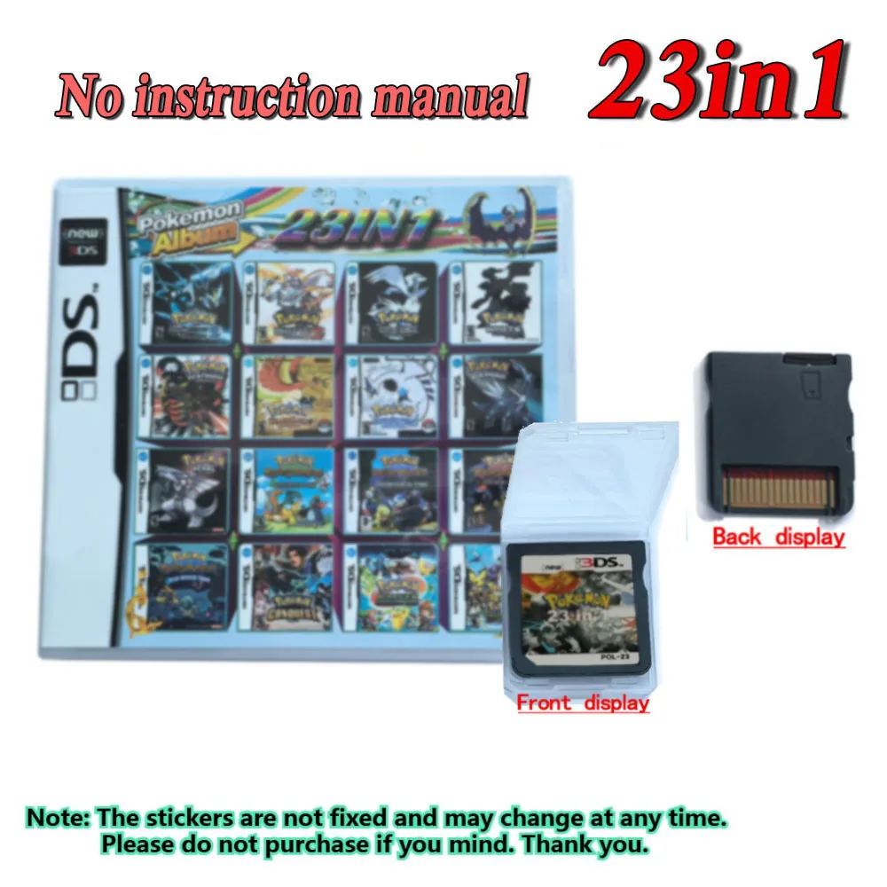 ニンテンドーDS 3DSポケットモンスター ゲームカートリッジセット High Quality Pokemon Game Card Multi Games 4300 in1 Compilation DS