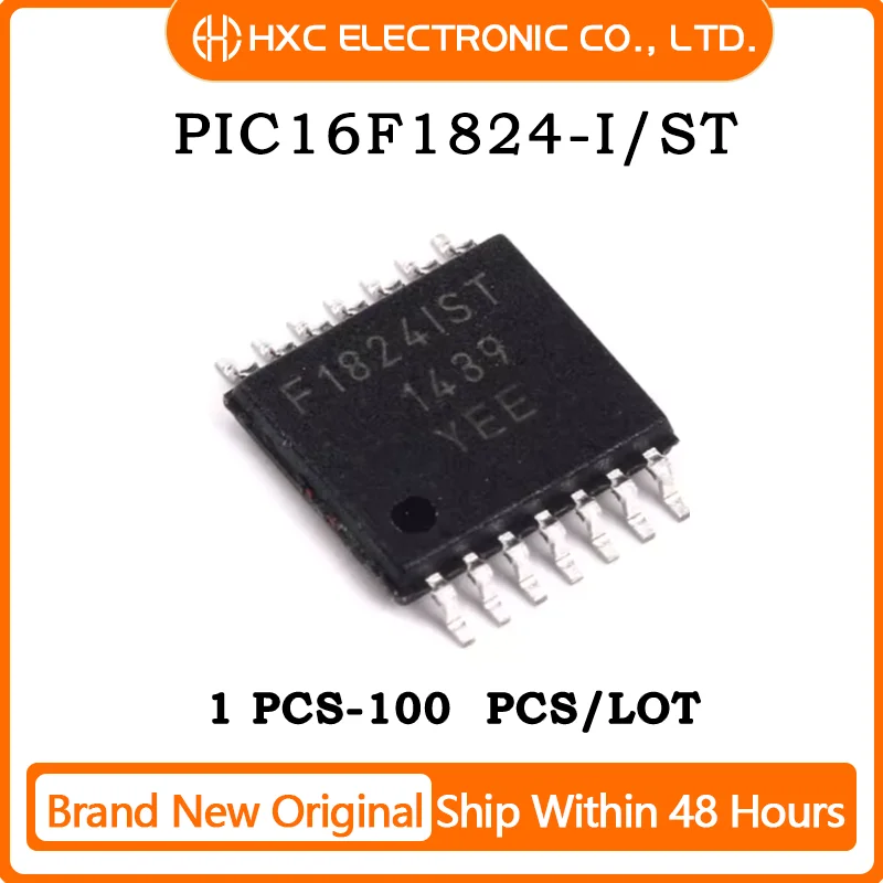 

10PCS/50PCS/100PCS PIC16F1824-I/ST NEW Original Ic chip MCU