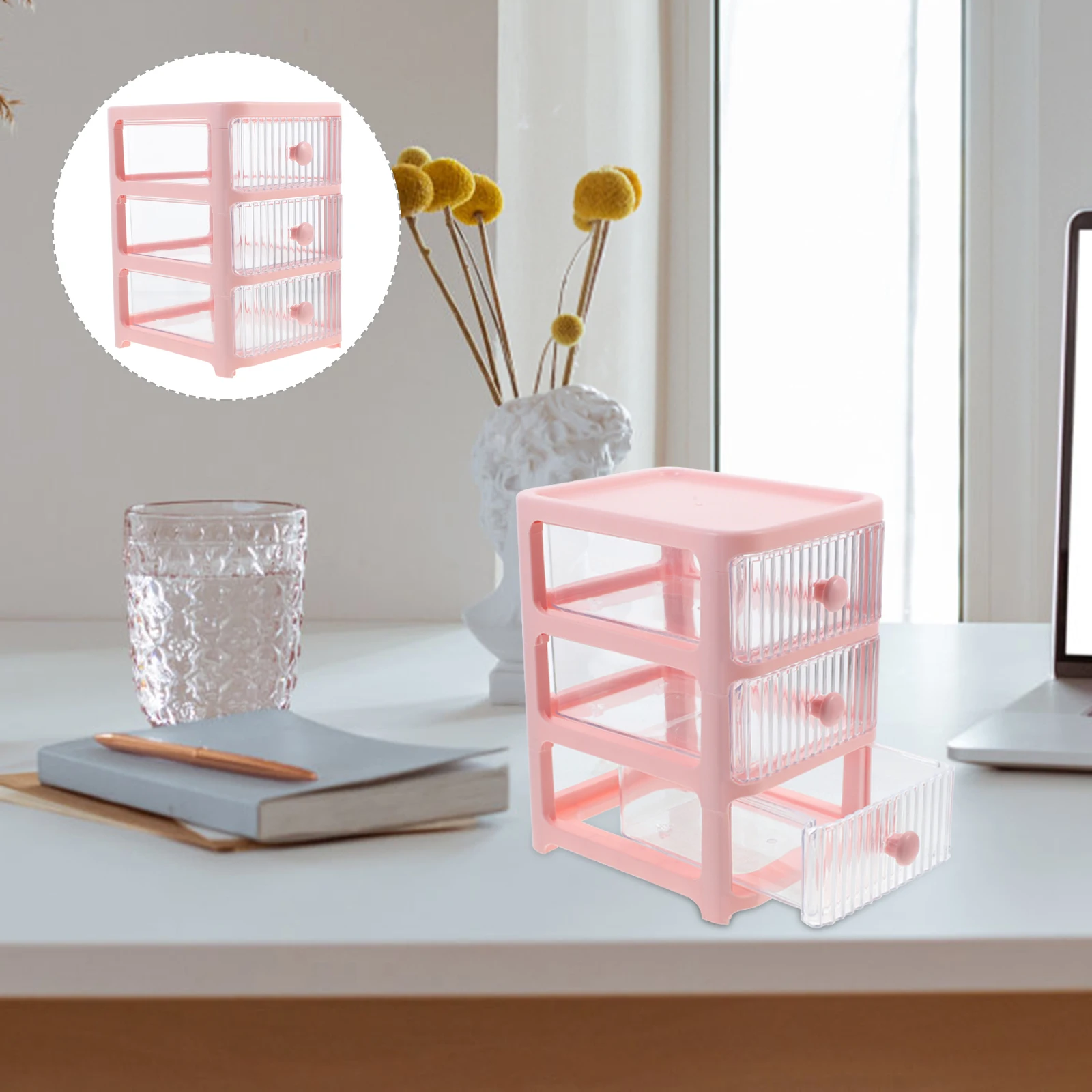 

Multi layer Drawer Storage Box Desk Organizer Plastic Table Desktop Tidy Office Supplies Small Drawers Large Capacity