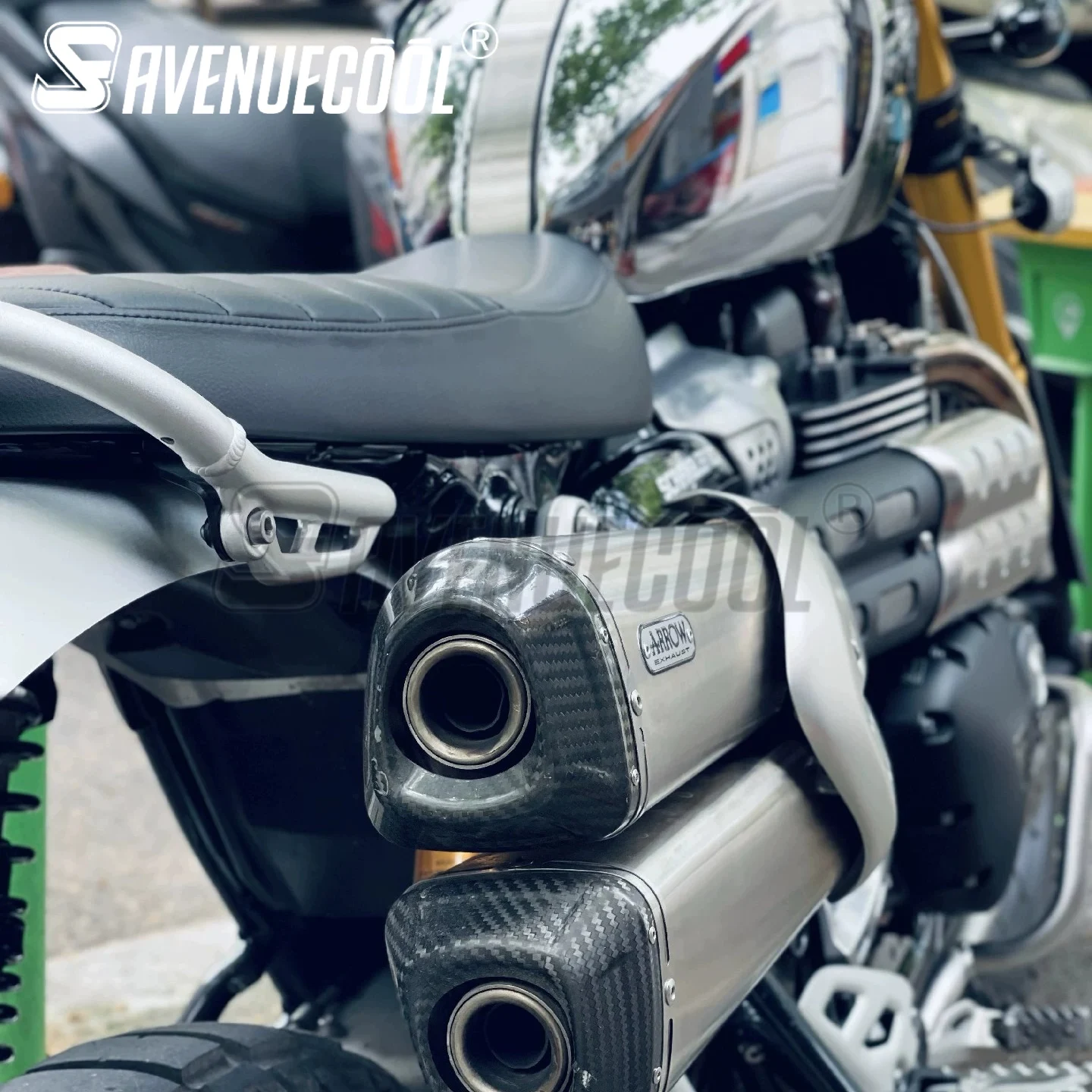 Avenuecool Scrambler 1200 Arrow Exhaust Db Killer Stainless Steel Special Modification