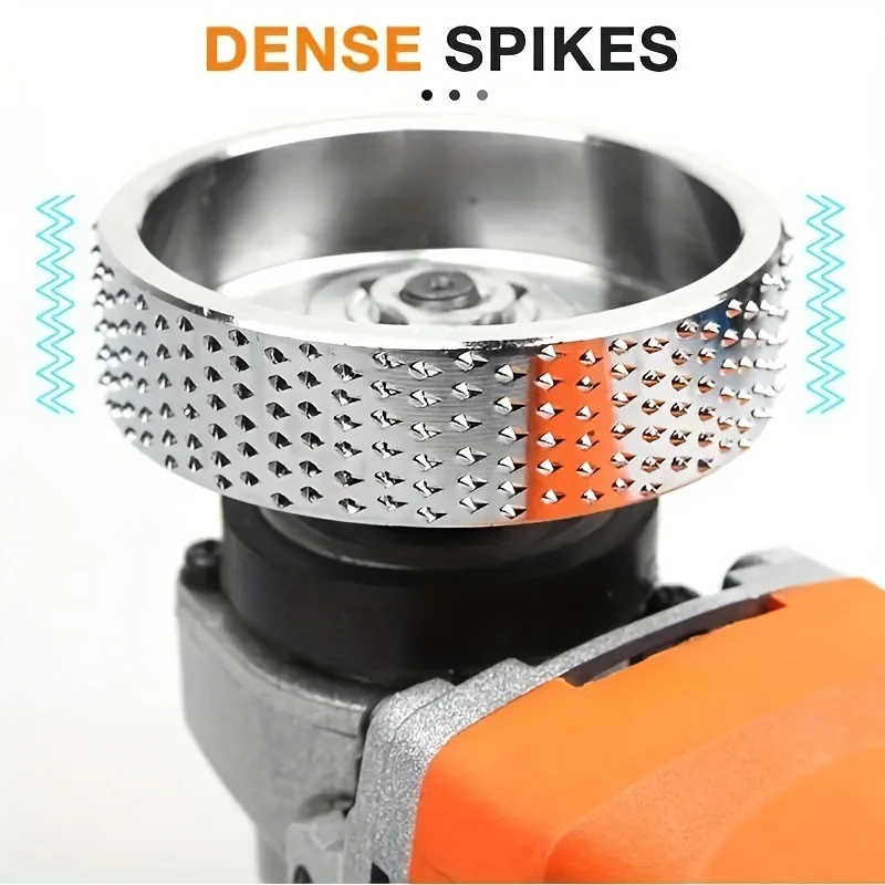 

Woodworkers use multi-spine disc sanding and shaping machines, hard grinding wheels, grinding discs, and polishing wheels