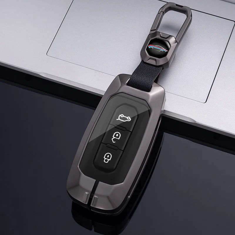 3 Buttons Metal Alloy Car Key Case Cover Shells For Ford Lincoln ExplorerF G Paragrap Jiangling JMC Territorial Accessories