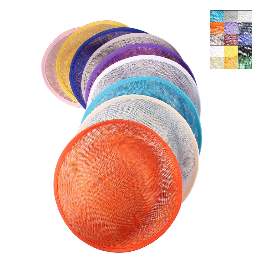 

25cm Round Linen base Disc Saucer Fascinator Base for sinamay fascinator hat hair accessory church wedding derby