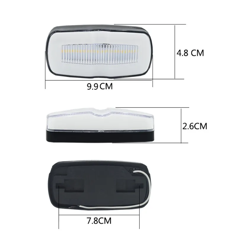 

Car Trailers Lorries Buses SUV RV 12V 24V Trucks 28LED Turn Signals Flowing Yellow Light Led Side Marker Lights Rear Tail Lamp