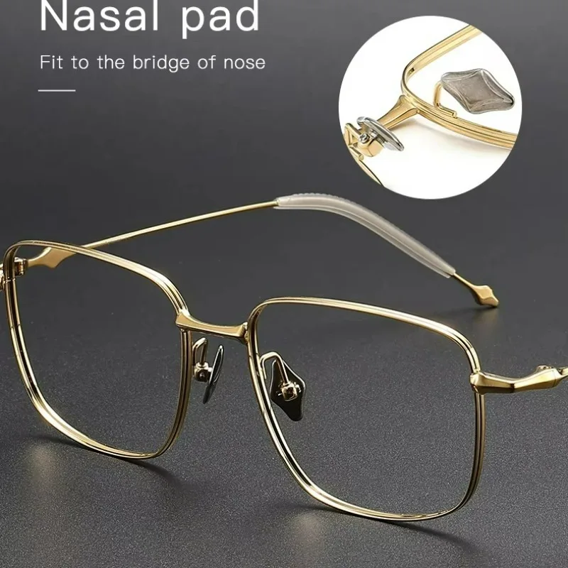 High Quality Black Ultra-light Titanium Optical Glasses Frame Men's Anti-blue Light Fashion Trend Women's Prescription Eyewear