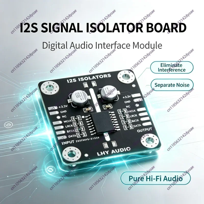 I2S IIS Signal Isolation Board Amanero Digital Audio Interface Pchifi to Eliminate Interference and Separate Noise