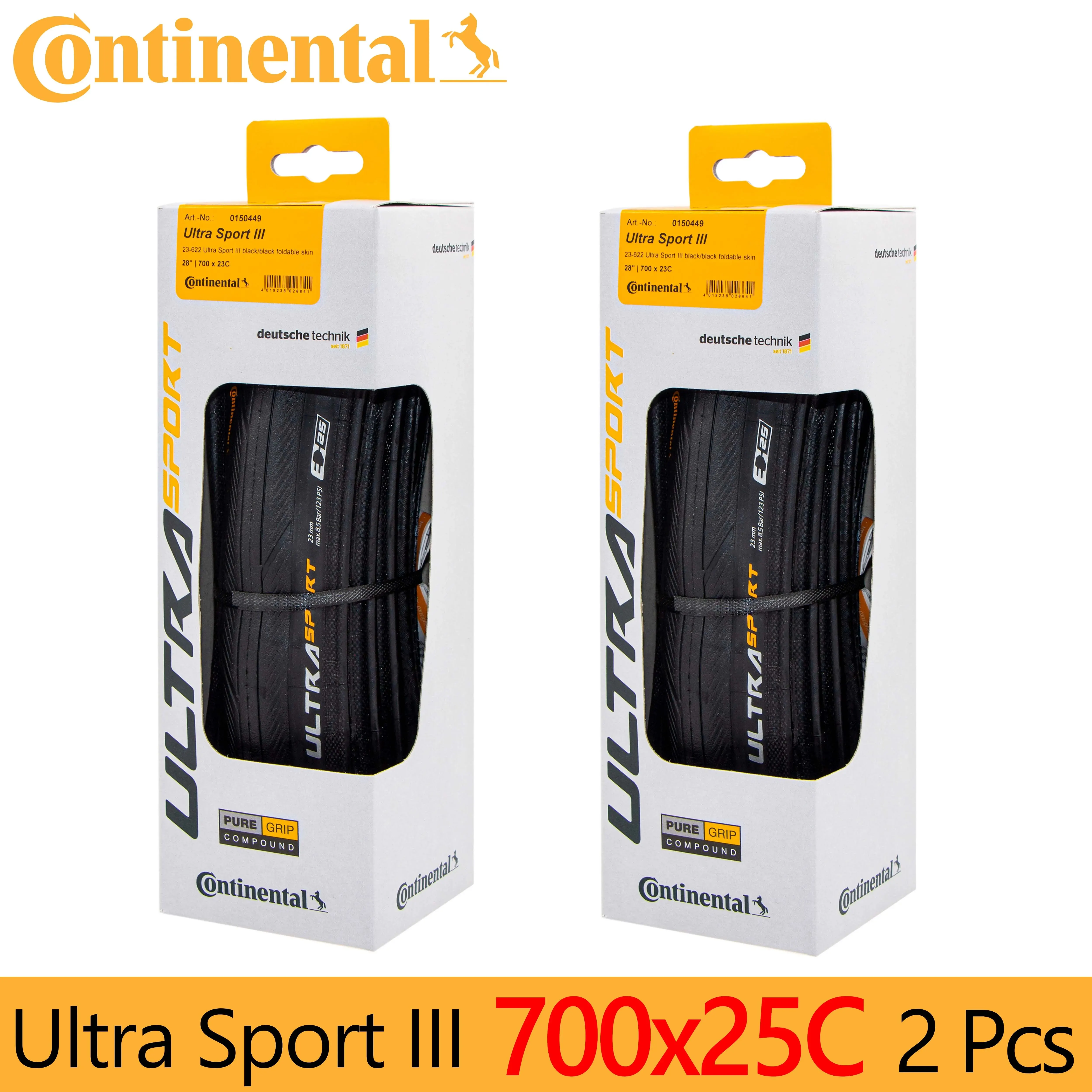 1Pair Continental ULTRA SPORT III Road Tire 700x23/25/28C Road Bicycle Clincher Foldable Tire