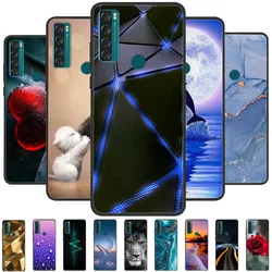 For TCL 20 SE Case Silicone Shockproof Soft Phone Cover for TCL 20 SE Case 20SE 6.82'' Funda Cute TPU Coque Protective Shell