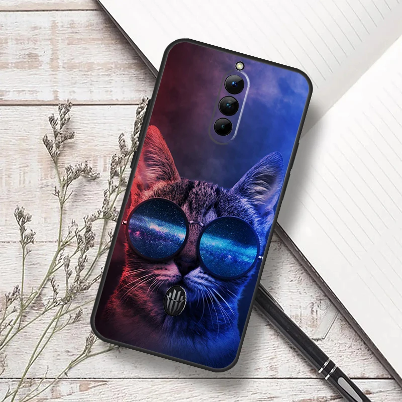حافظة على شكل حيوان قطة لطيفة لهاتف ZTE Nubia Red Magic 11 10 9 8 8S 9S 10S Pro Plus 6 7 6S 7S Pro 5G 6R 10 Air Funda #6