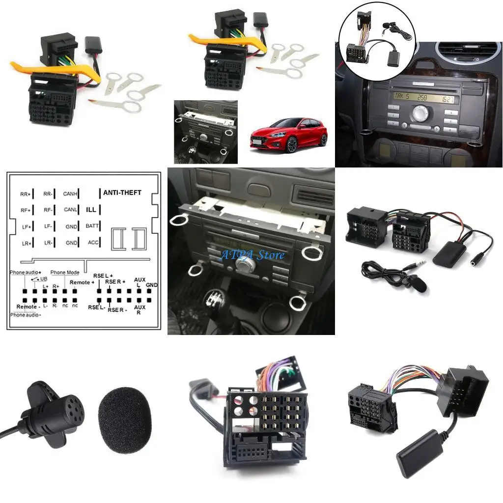 

U13C Convenient Tool Set Car Microphone with Tool set Vehicle Blue teeth Microphone set Essential Tool Simple Installation