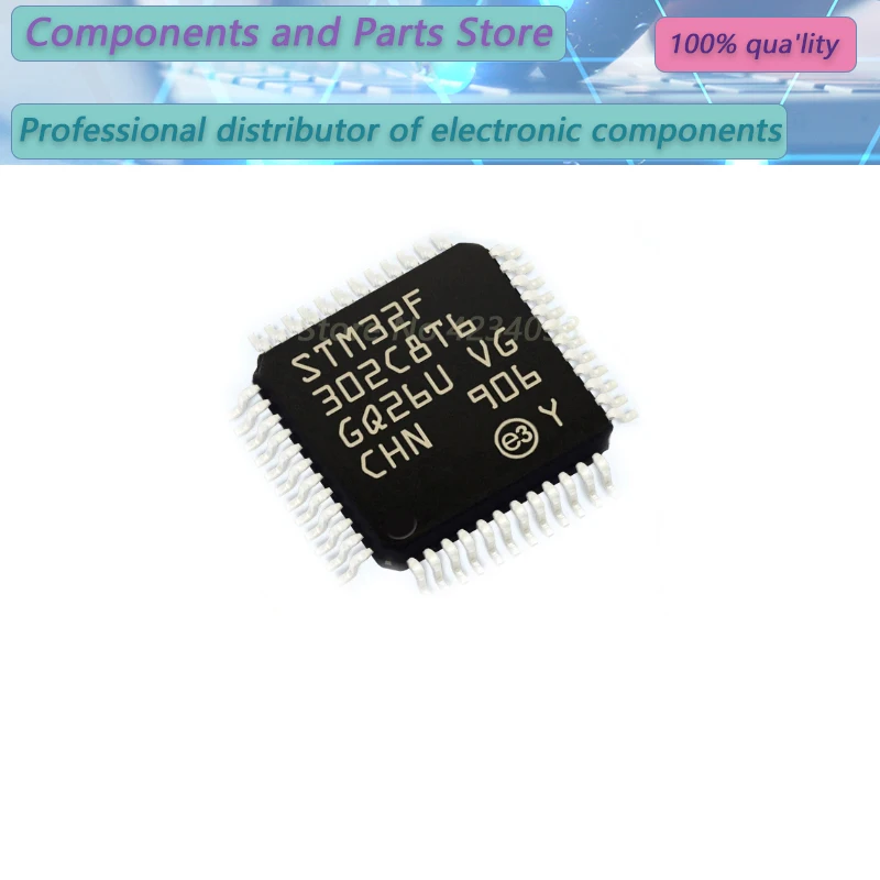 1PCS STM32F302C6T6 STM32F302C8T6 STM32F302CBT6 STM32F302CCT6 STM32F302C  QFP48   New Original Stock