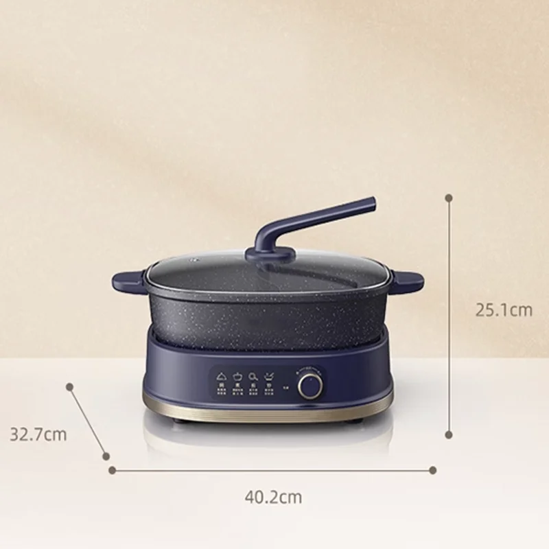 6L Household Electric Heating Pot 220V Induction Cooker 1600W Separate Plate Detachable Hot Slow DHG-C60D1