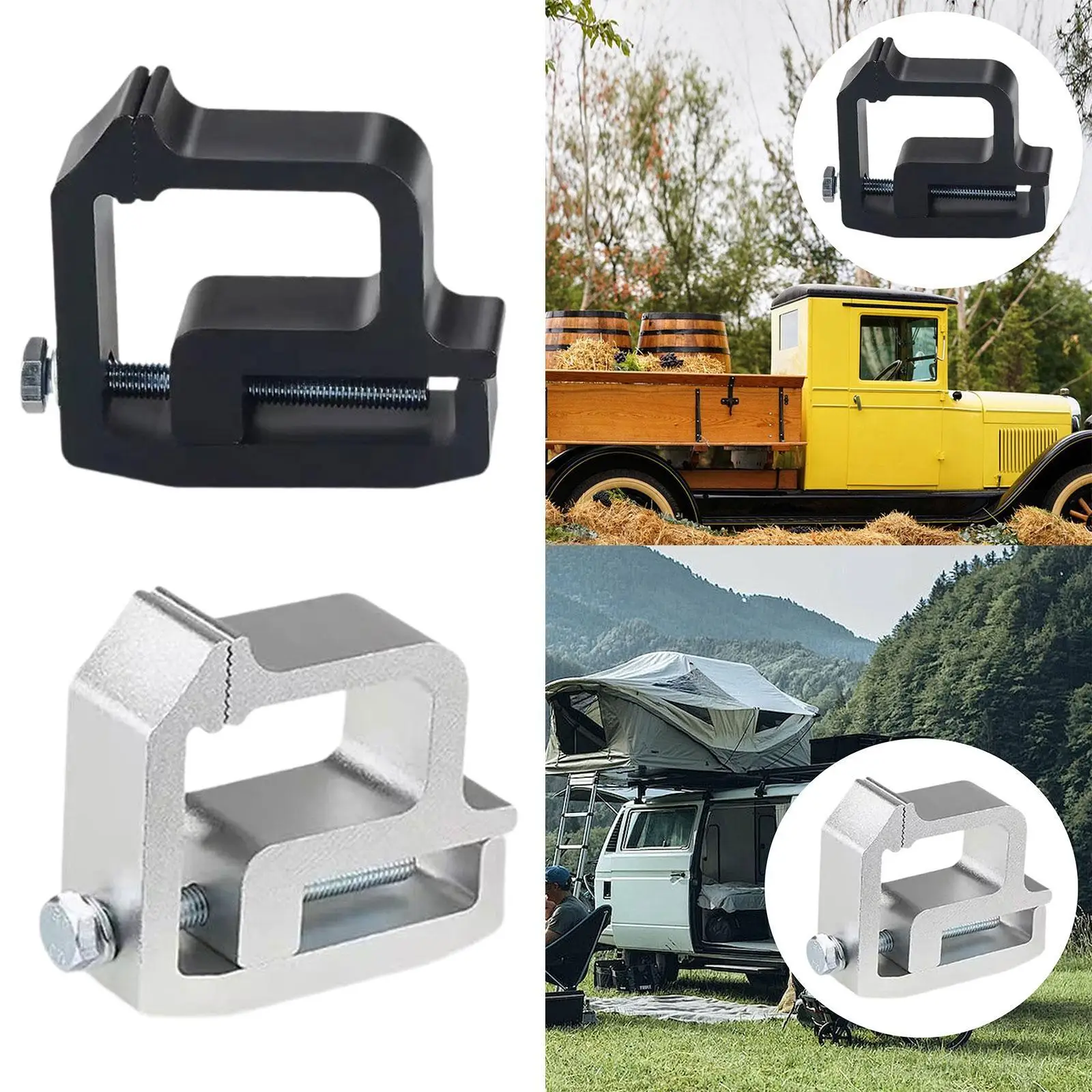 

Монтажный зажим для крышки грузовика, аксессуары, алюминиевый металлический универсальный профессиональный простой в установке, прямая замена зажима для корпуса кемпера