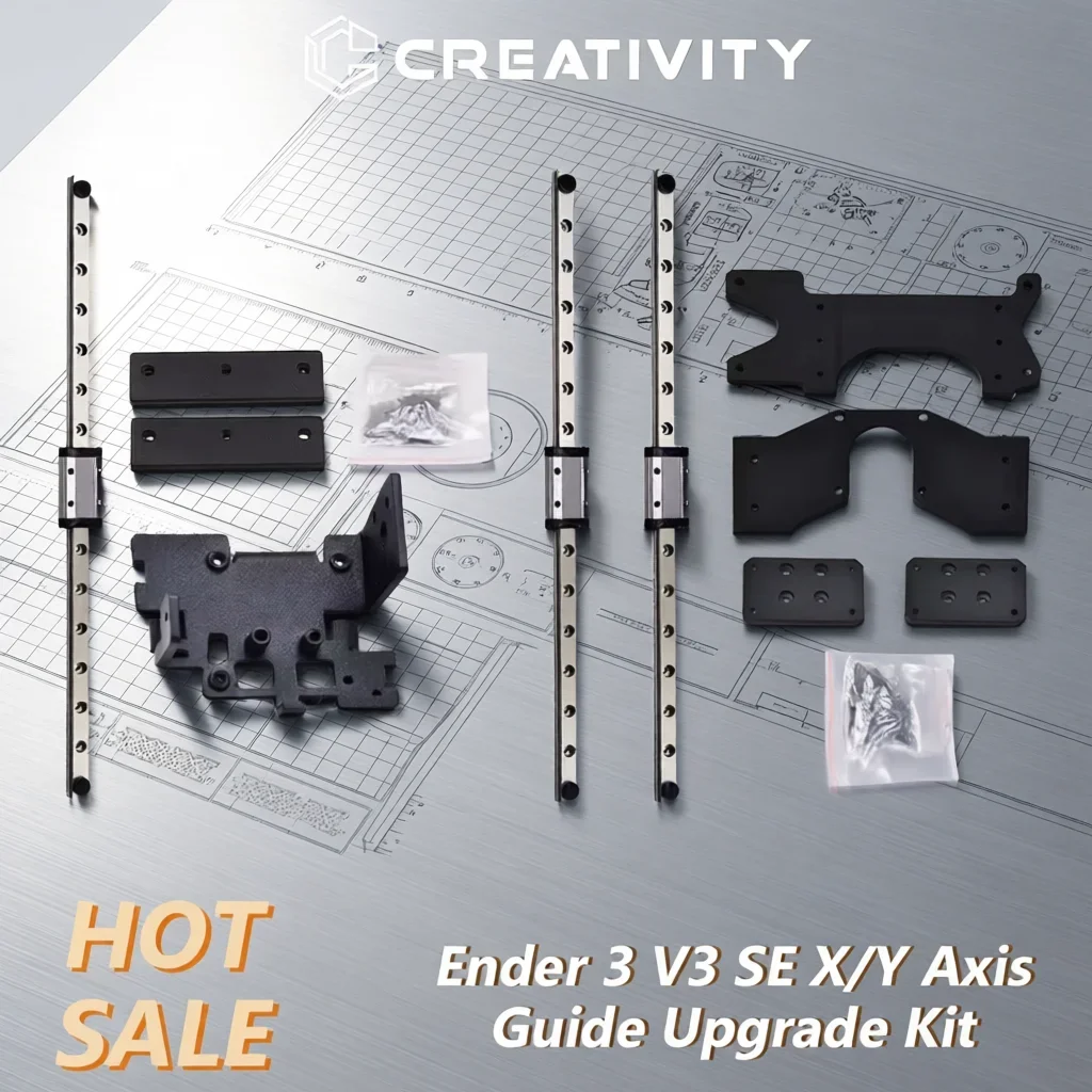 

Ender 3 v3 se X/Y Axis Guide Upgrade Kit hotend kit Brass nozzle Single Rail MGN9H 300mm Length For ender 3 v3 se/ke 3d printer