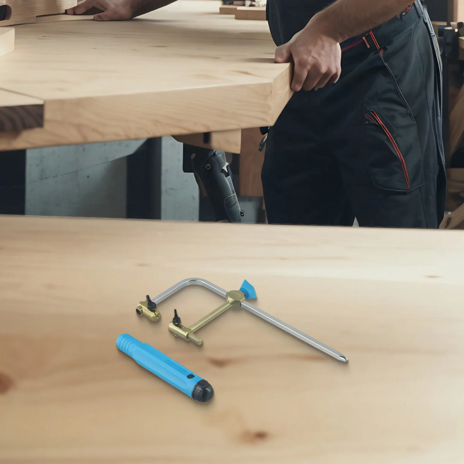 Crafting Woodworking Projects 280*120mm 11*4.72'' U-Shape Saw Frame Lightweight Versatile Adjustable Design Fine Cut Capability