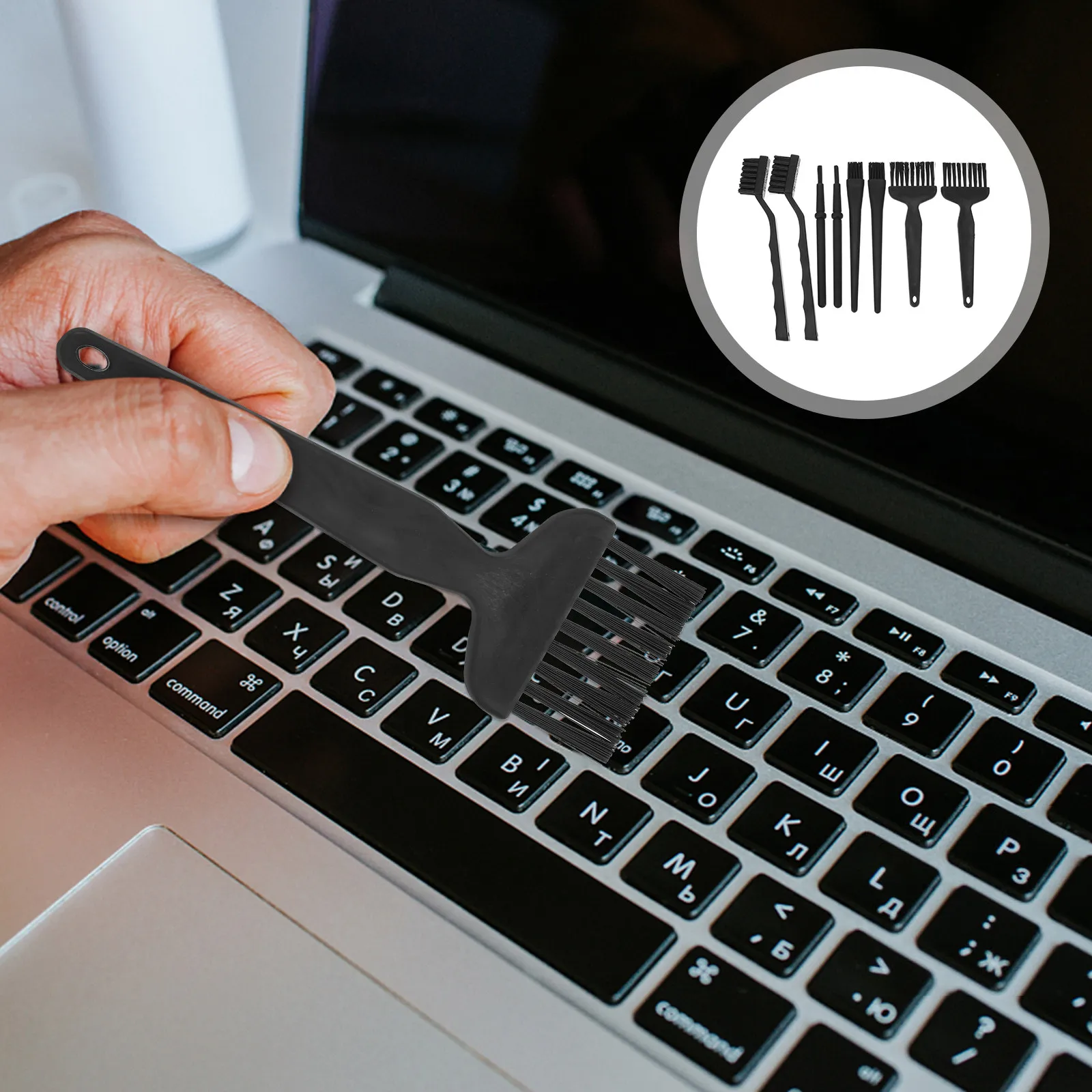 conjunto-de-escovas-de-limpeza-eletronicas-8-pecas-antiestaticas-compactas-para-teclado-laptop-tela-de-computador-e-impressora-kit-de-ferramentas-para-limpeza-de-poeira