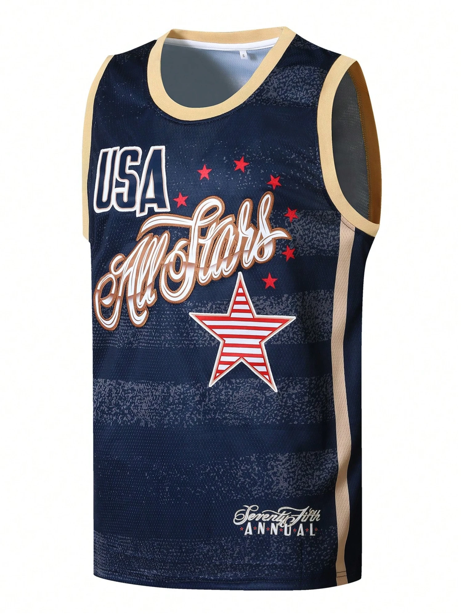 Débardeur de basket-ball sans manches pour homme, mode été, avec impression de numéro USA, respirant et sportif