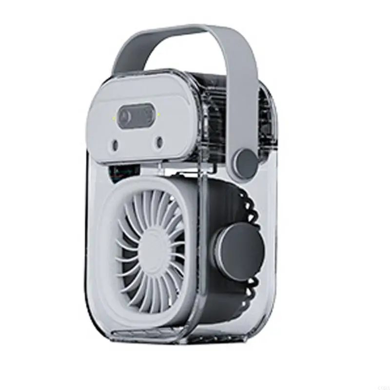 CORA Mini Desktop Fan Misting 3 Speed Adjustable Portable Chiller For Home Office