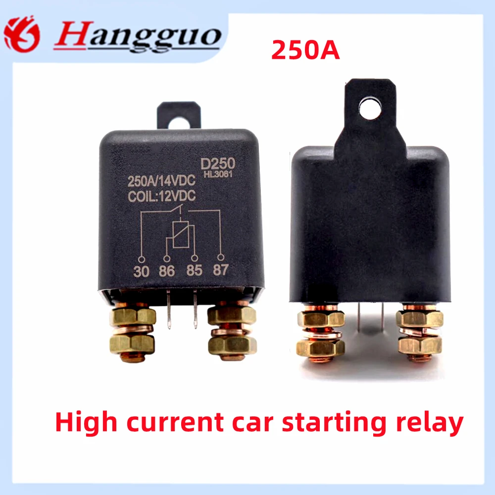 250A high current automotive relay 12V/24V battery power supply modified high current starting relay