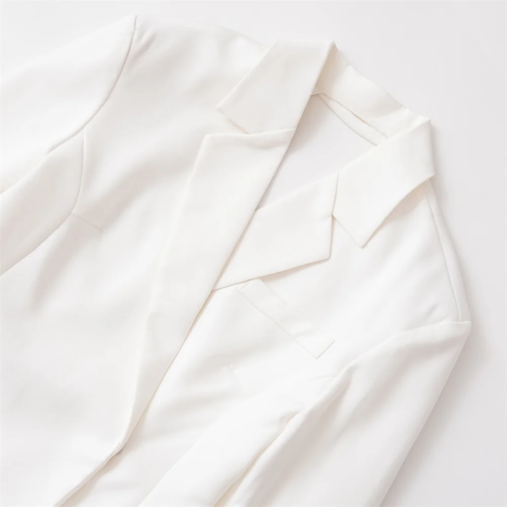 Manteau de costume à manches longues pour femmes, nouveau produit d'été, mode décontractée, Design polyvalent, dos creux