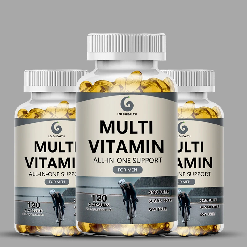 Man Complex Vitamins Multivitamin Capsules Mineral Complex Vitamins Cardiovascular Support Brain Immune Health And Energy