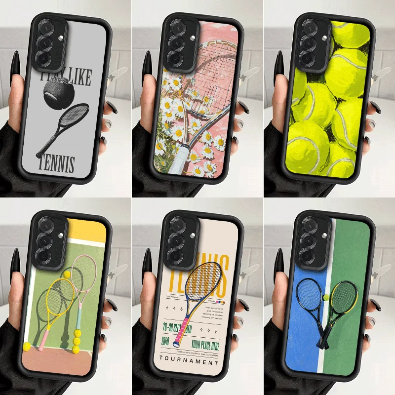 Tennis Sport Shockproof Phone Case For Samsung A13 A14 A15 A16 A17 A33 A34 A35 A36 A37 A53 A54 A55 A56 A57 A23 A24 A25 A26 A27 C