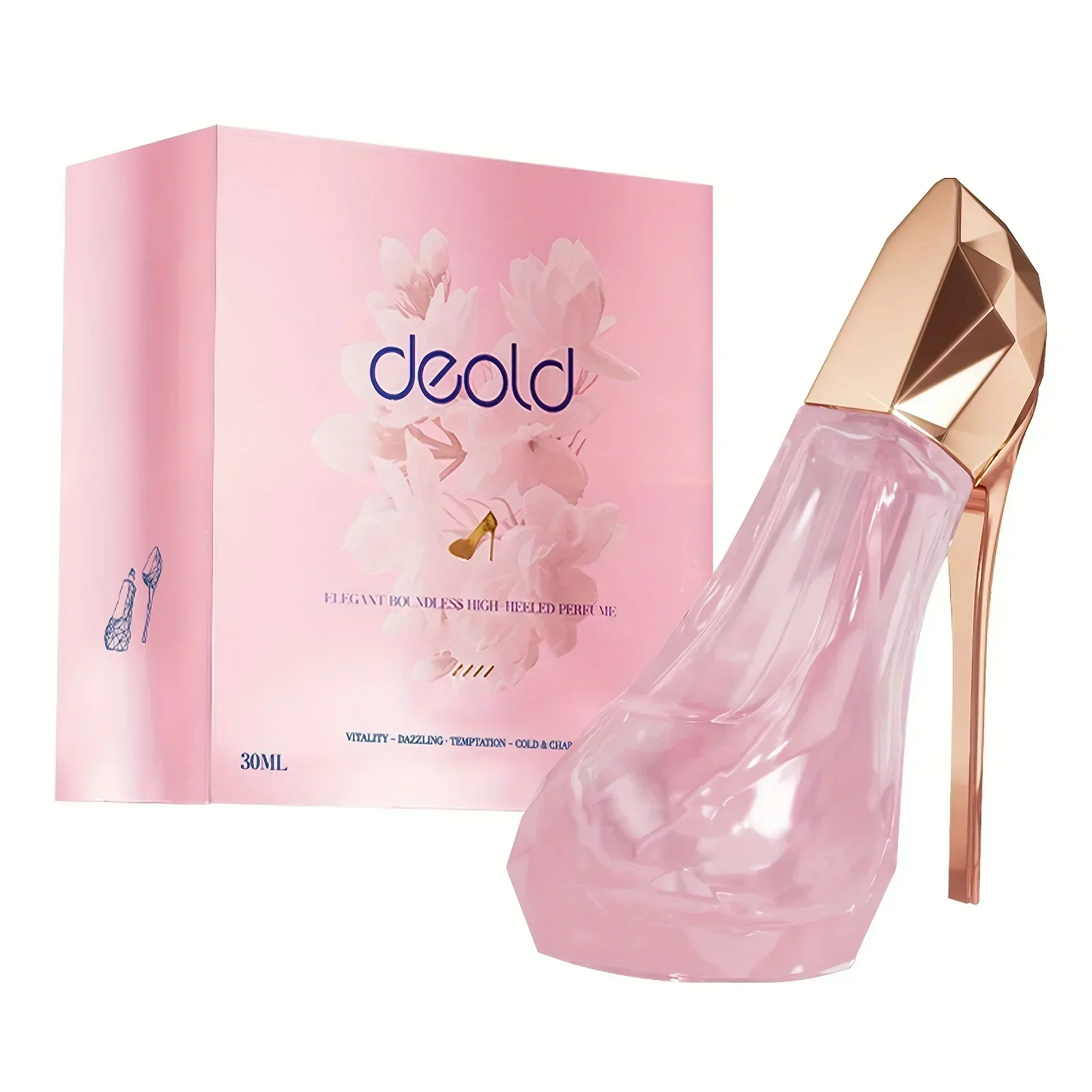 

High Heel Styling Perfume Eau De Parfum Spray Pink Natural Fragrance Parfum Lasting and Charming Personal Perfume for Women