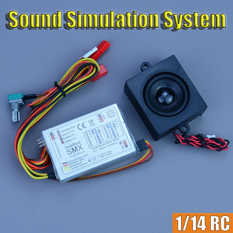 

Simulation SMX 1/14 RC Truck Sound Module Sound Simulation System for Tamiya SCANIA 770S R620 VOLVO BENZ Arocs MAN TGX Car