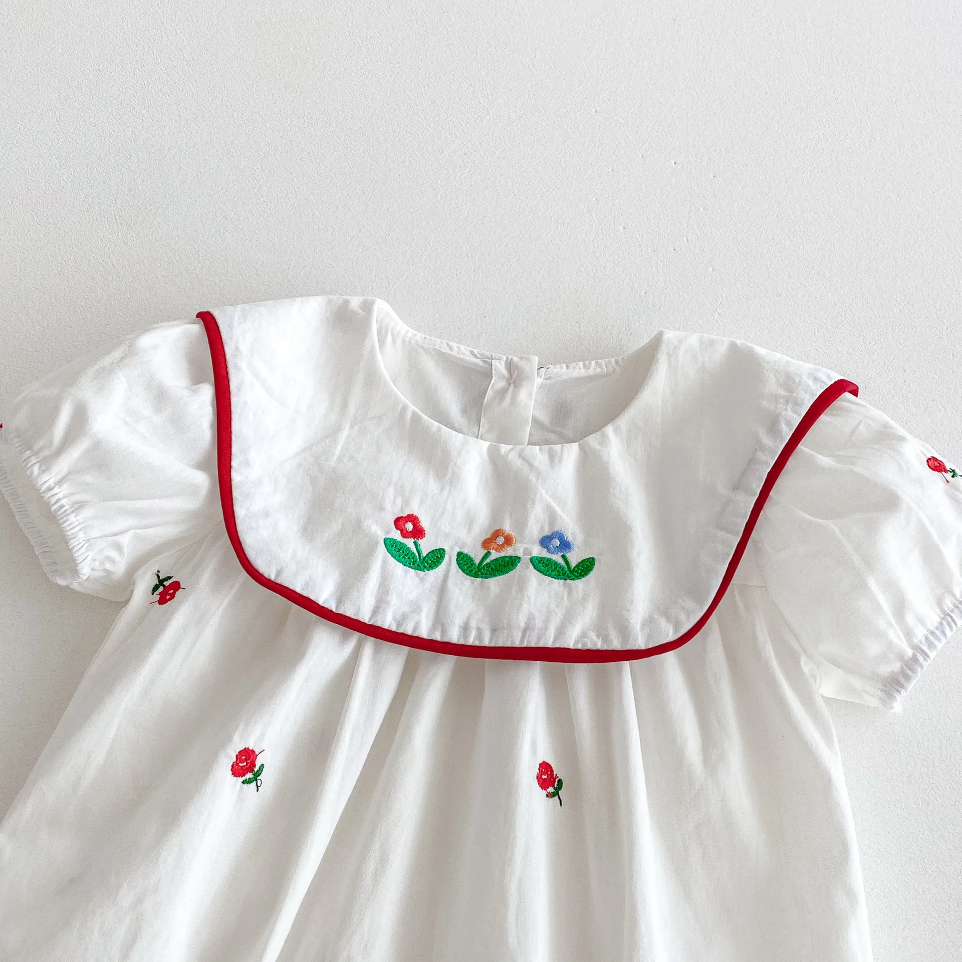 2025 New Korean Style Solid Fl - Newborn Baby Girl Romper Floral recension och pris