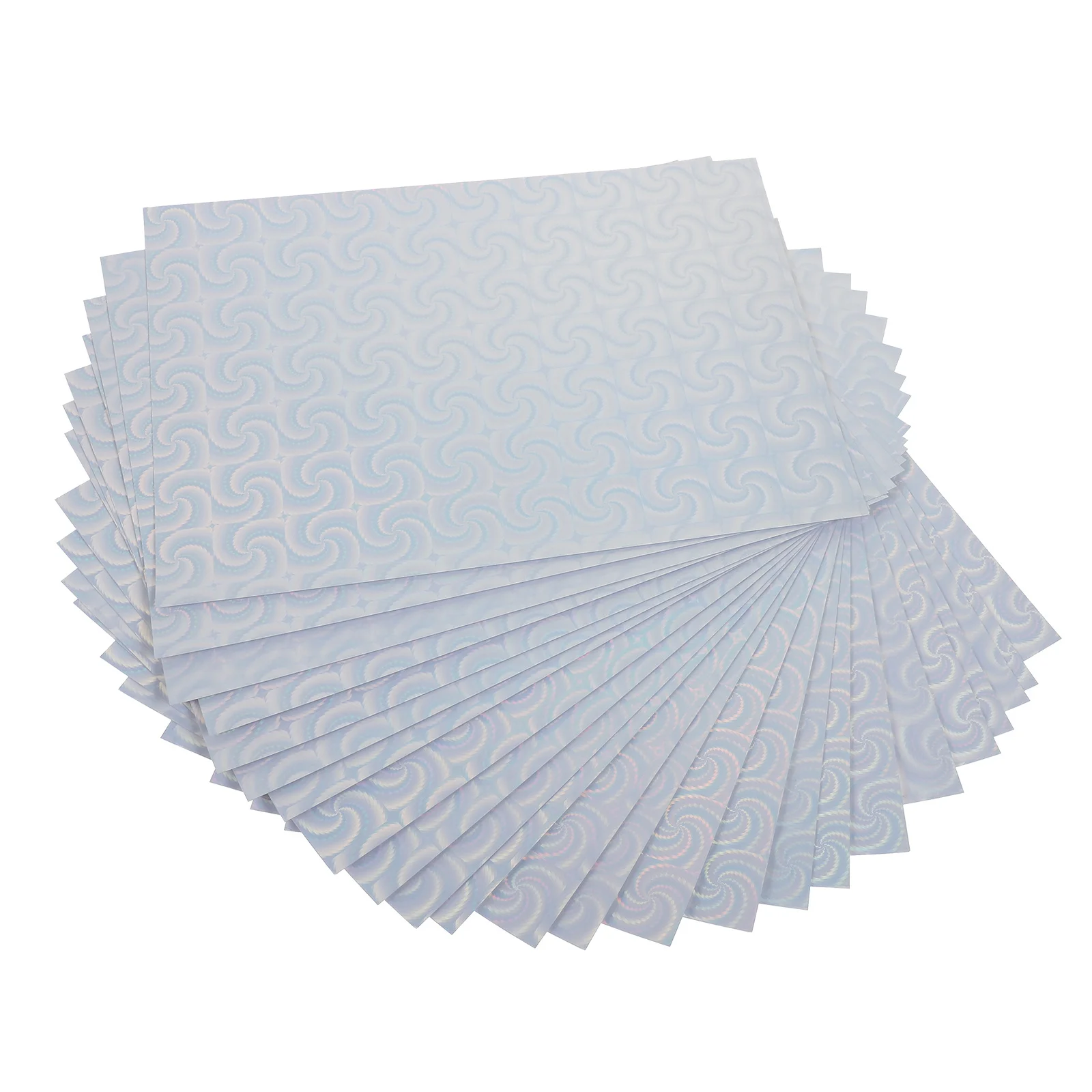 

24 Sheets Adhesive Vinyl Stickers Holographic Printable Vinyl for Glass Cups Car DIY Engraving Film Water-Resistant Decals