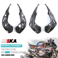 100% Carbon Fiber Motorcycle Tank Side Panels Fairing Guard For BMW S1000RR M1000RR S1000R M1000R 2019-2021 2022 2023 2024 2025