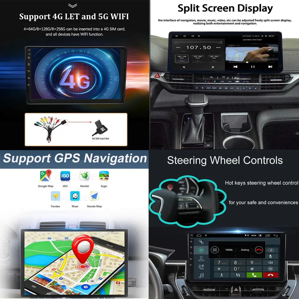 4G WIFI BT Android 11 мультимедийный DSP Carplay плеер для ZHONGHUA H320 2012-2013 автомобильный без DVD Радио GPS навигация