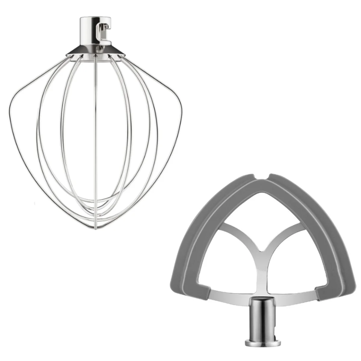 믹서 부착 플렉스 엣지 비터, K45WW, 4.5-5 쿼트 틸트 스탠드 믹서 부품용 6 와이어 채프