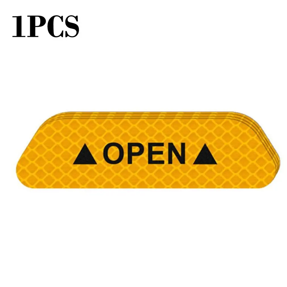 Open The Door Stickers Reflective Stickers Safety Warning Stickers Open Reflective Film Car Door Anti-Collision Strip