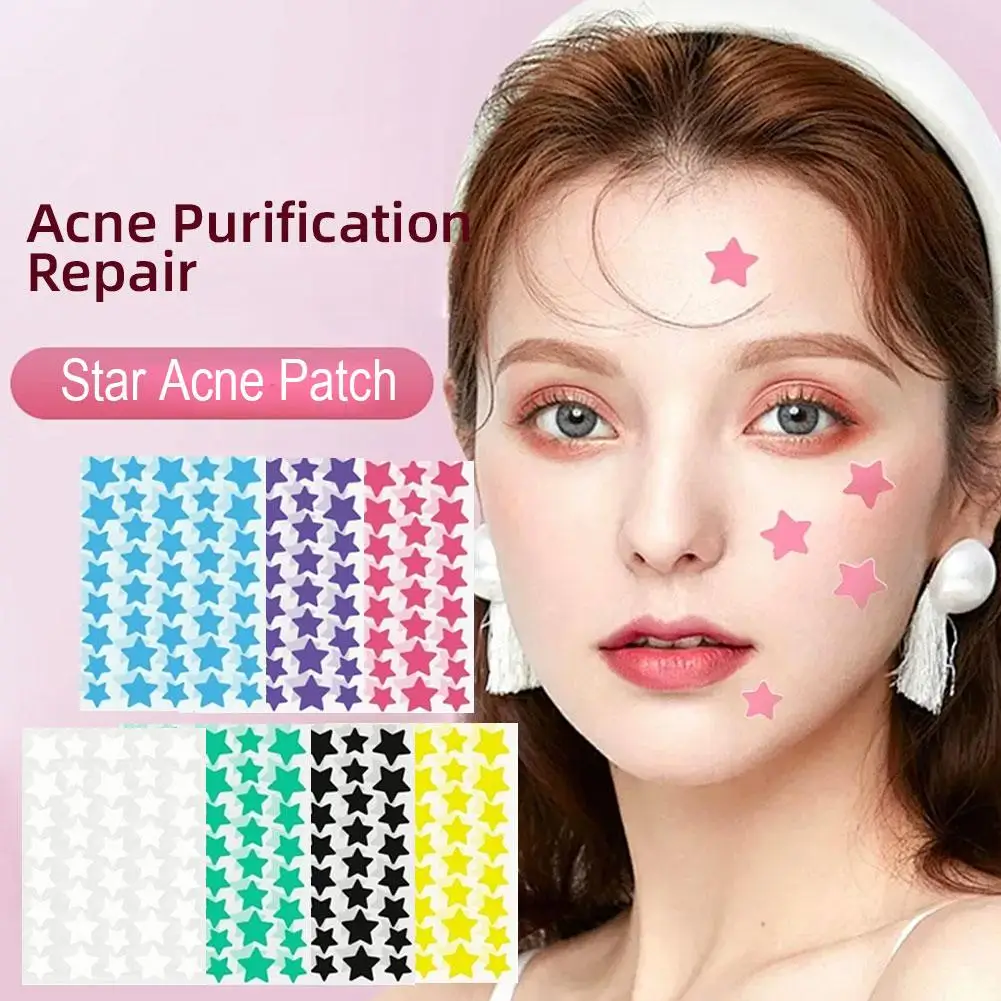 Multi-color Star Acne Patches Facial Acne Patches Concealer Acne Patches  Pimples Patches Fragrance-Free Paraben-Free Ultra-thin