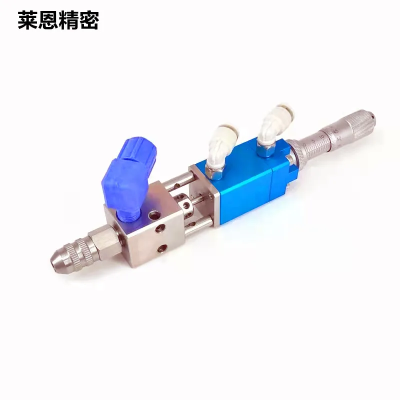 

21 thimble type dispensing valve precision micrometer dispensing gun UV glue alcohol ink quantitative valve corrosion control