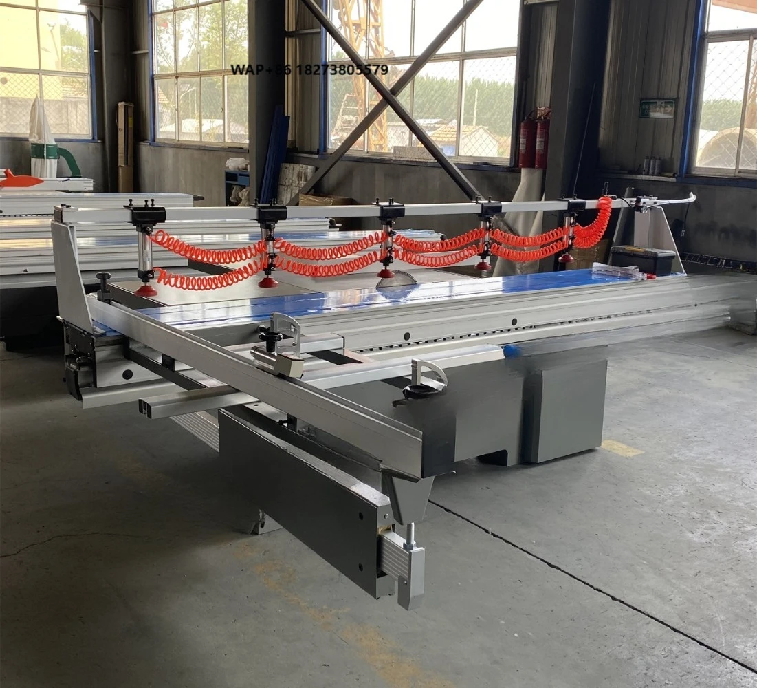 Panel Saw Double Tilt Dust Collector for Woodworking Pneumatic Device Sliding Table Saw Woodworking Machines Cutting