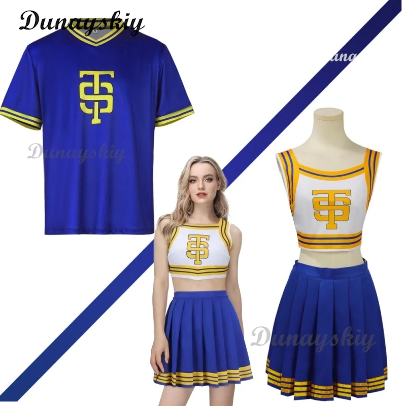 Taylor Cosplay High School Cheerleader Costume Uniform Women Girls Swift Dress Cheerleading Crop Top with Skirt Halloween Outfit