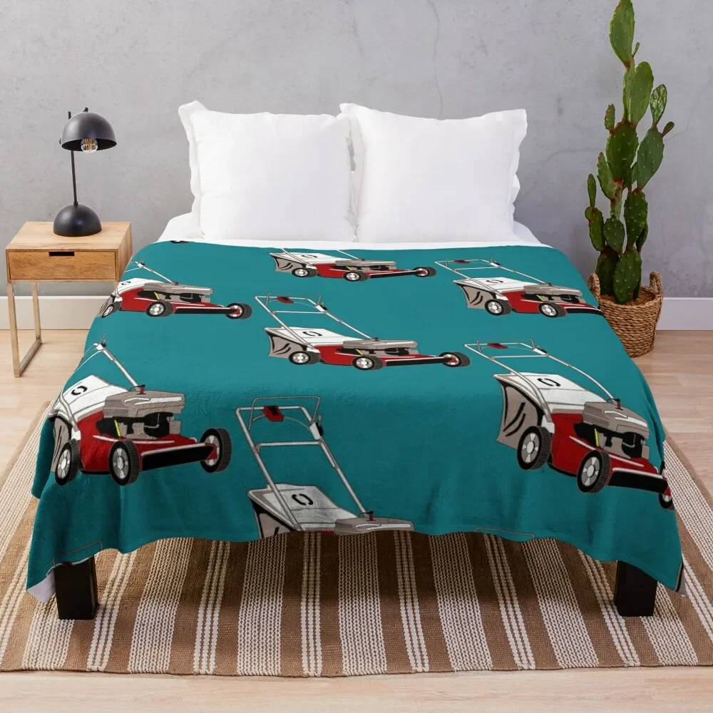 Lawnmower with Bagger Throw Blanket Blankets For Bed Soft Plush Plaid Fashion Sofas Blankets