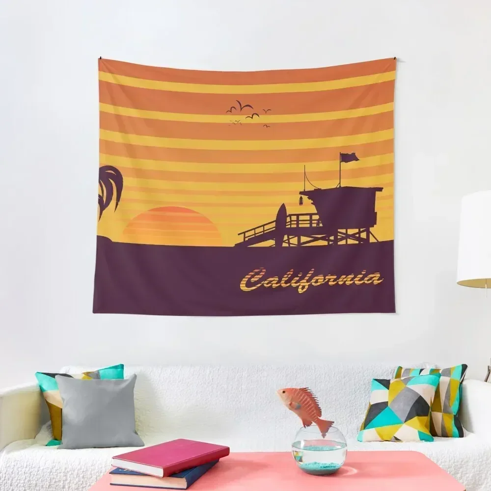 

California surfing Tapestry House Decor Bedroom Deco Decoration For Bedroom Tapestry