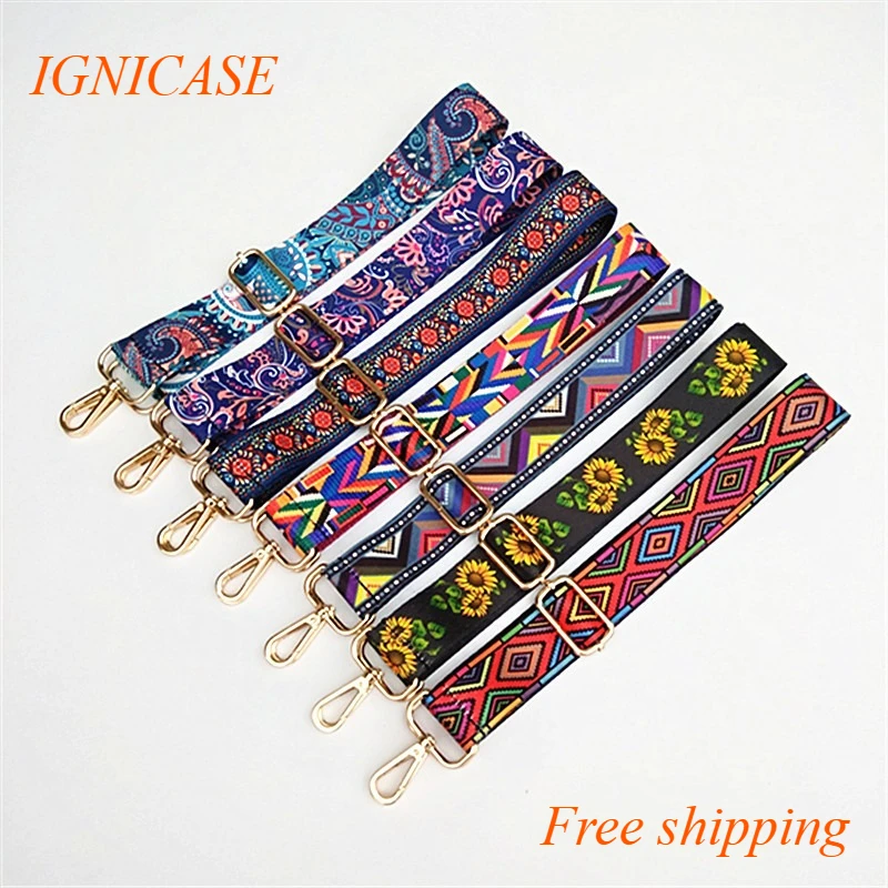 IGNICASE New Color Pattern Fashion Shoulder Strap Bags Fashion Shoulder Strap Single Shoulder Crossbody Women's Bag Accessories