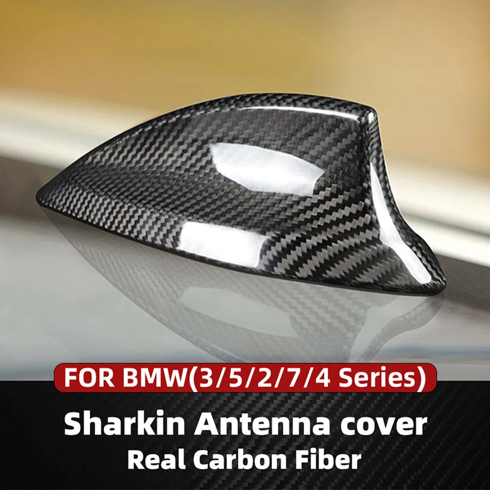 

For BMW 3 5 7 4 2 Series F30 G30 G38 F35 G20 Real Carbon Fiber Shark Fin Aerial Antenna Cap Cover Trim F80 G38 F90 M5 F22 F87 M2